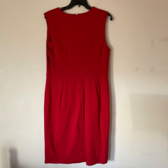 Banana Republic Size 12 Red Sleeveless Dress - Picture 2 of 7